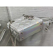 Dior Lady Mini Silver 17x7x14cm - 5