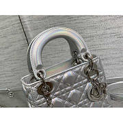 Dior Lady Mini Silver 17x7x14cm - 3