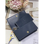 Dior Lambskin Chain Clutch Navy Blue 21.5 x 11.5 x 3cm - 2