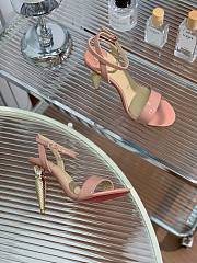 Christian Louboutin Lip Queen Sandals Pink Patent 10cm - 5