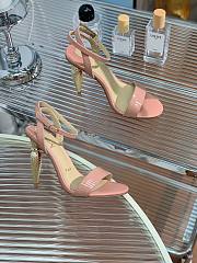 Christian Louboutin Lip Queen Sandals Pink Patent 10cm - 4