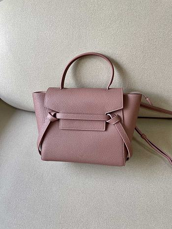 Celine Nano Belt Bag Grained Calfskin Pink 20x20x10cm