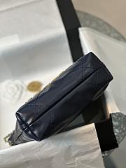 Chanel Mini 22 Handbag Navy Blue Gold 20x19x6cm - 5