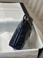 Chanel Mini 22 Handbag Navy Blue Gold 20x19x6cm - 4