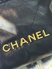 Chanel Mini 22 Handbag Navy Blue Gold 20x19x6cm - 3