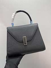 Valextra Iside Top Handle Mini Bag Black 22x16x12cm - 5