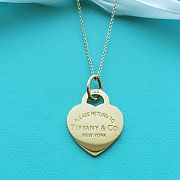 Tiffany & Co Heart Tag Pendant Necklace Gold - 3