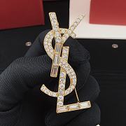 YSL Gold Brooch - 1