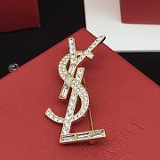 YSL Gold Brooch - 2