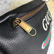 Gucci Grained Calfskin Small Logo Belt Bag Black 28x17.5x7.6cm - 3