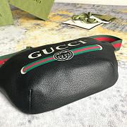 Gucci Grained Calfskin Small Logo Belt Bag Black 28x17.5x7.6cm - 4