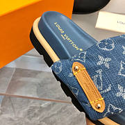 Louis Vuitton LV Pool Pillow Flat Comfort Mule Blue - 5