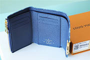 Louis Vuitton LV Victorine Wallet Denim Blue 12x9.5x1.5cm - 4