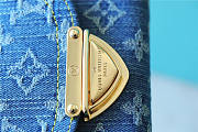 Louis Vuitton LV Victorine Wallet Denim Blue 12x9.5x1.5cm - 2