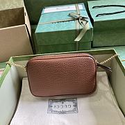 Gucci GG Marmont Mini Shoulder Bag Brown 18.5x11x4cm - 4