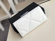 Chanel 19 Wallet Long White Lambskin 19x10x3cm - 4