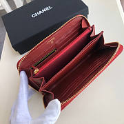 Chanel 19 Zippy Wallet Red 19cm - 3
