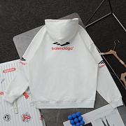 Balenciaga White Hoodie - 4