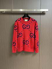 Gucci Red Wool Knit Sweater - 1