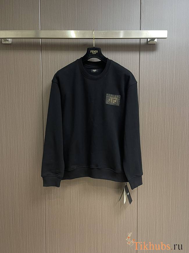 Fendi Sweatshirt Black Jersey Sweatshirt - 1