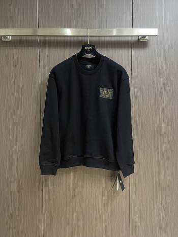 Fendi Sweatshirt Black Jersey Sweatshirt