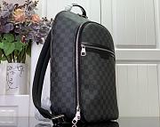 Louis Vuitton LV Michael Backpack Damier Graphite 29x42x13cm - 4