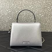 Valentino Small Vsling Silver Handbag 22x17x9cm - 4