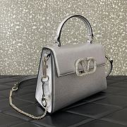 Valentino Small Vsling Silver Handbag 22x17x9cm - 3