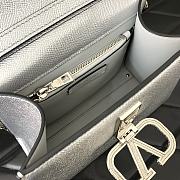 Valentino Small Vsling Silver Handbag 22x17x9cm - 2