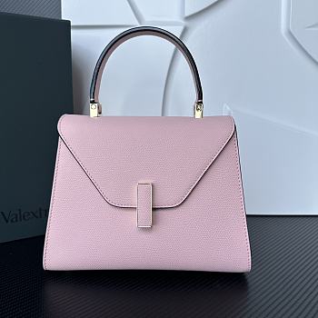 Valextra Iside Top Handle Mini Bag Pink 22x16x12cm