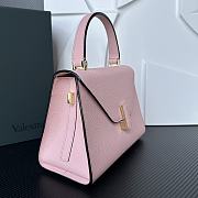 Valextra Iside Top Handle Mini Bag Pink 22x16x12cm - 6