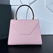 Valextra Iside Top Handle Mini Bag Pink 22x16x12cm - 5