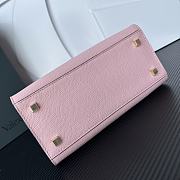 Valextra Iside Top Handle Mini Bag Pink 22x16x12cm - 4