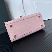 Valextra Iside Crossbody Micro Bag Pink 19.5x14x9.5cm - 6