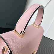 Valextra Iside Crossbody Micro Bag Pink 19.5x14x9.5cm - 3