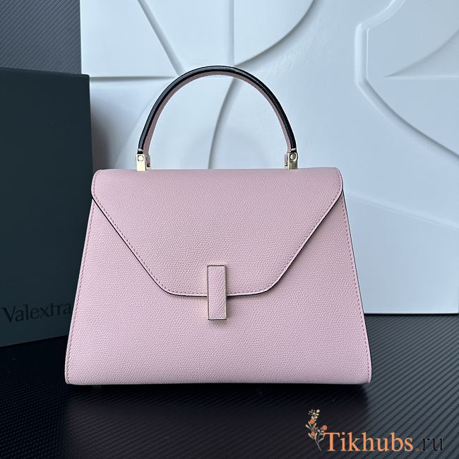 Valextra Iside Top Handle Medium Bag Pink 26x20x12cm - 1