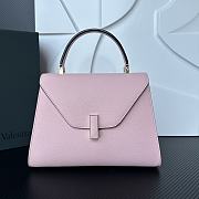 Valextra Iside Top Handle Medium Bag Pink 26x20x12cm - 1