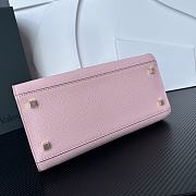 Valextra Iside Top Handle Medium Bag Pink 26x20x12cm - 5