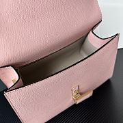 Valextra Iside Top Handle Medium Bag Pink 26x20x12cm - 3