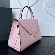 Valextra Iside Top Handle Medium Bag Pink 26x20x12cm - 4