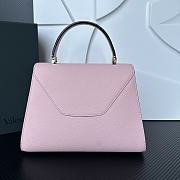 Valextra Iside Top Handle Medium Bag Pink 26x20x12cm - 2