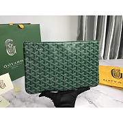 Goyard Senat Pouch GM Green 30x20cm - 2