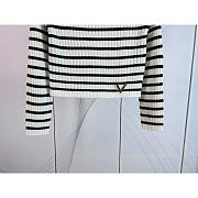 Valentino Striped Knit Sweater White - 2