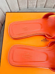 Hermes Oran Orange Slipper - 4