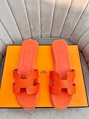 Hermes Oran Orange Slipper - 3