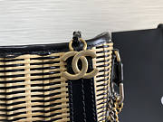 Chanel Gabrielle Rattan Black 20x15x8cm - 2