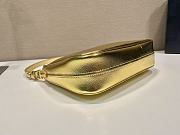 Prada Hobo Saffiano Shoulder Bag Gold 23x17x6.5cm - 6