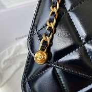 Chanel Woc Wallet On Chain Gold Small Vintage Bag Black 22x14.5x8cm - 3