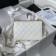 Chanel Woc Wallet On Chain Gold Small Vintage Bag White 22x14.5x8cm - 3