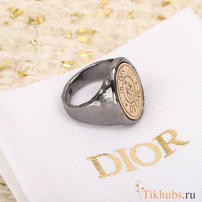 Dior CD Legacy Ring Ruthenium Gold-Finish Metal - 1